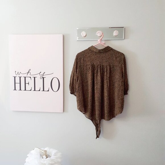 Free People Leopard Print Blouse - Picture 16 of 16